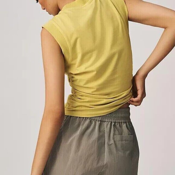 Daily Practice by Anthropologie Ruched Mock-Neck Tank Blouse Top XS NWT 259798 - Picture 4 of 9